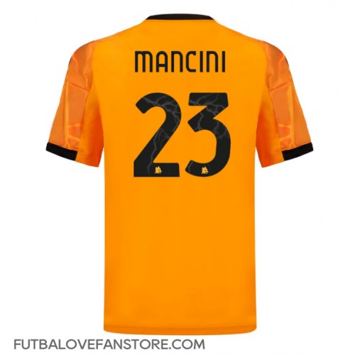 AS Roma Gianluca Mancini #23 Vonkajší futbalový dres 2025-26 Krátky Rukáv AS Roma Gianluca Mancini #23 Vonkajší futbalový dres 2025-26 Krátky Rukáv